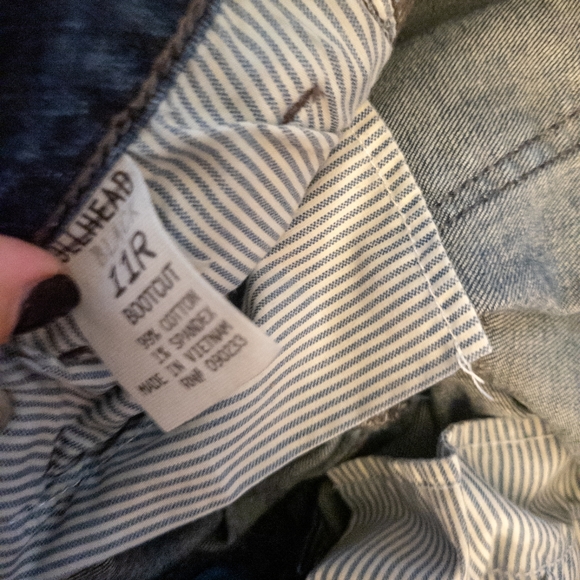 Bullhead Painted Artist Bootcut Jeans -11 - Picture 2 of 2